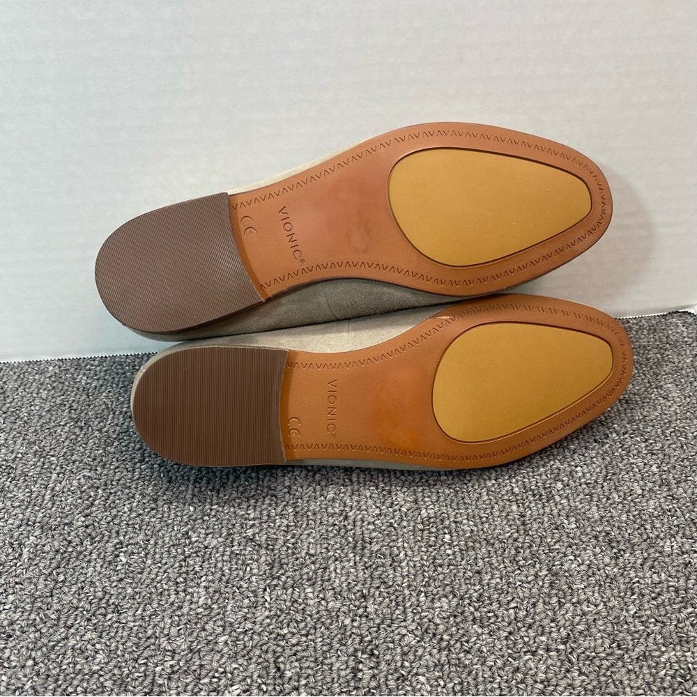 Vionic Willa Loafers Flats Dark Taupe Suede Minimalist Quiet Luxury Chic Women 7 - Picture 11 of 13